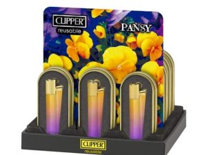 Encendedor metal pansy – Clipper