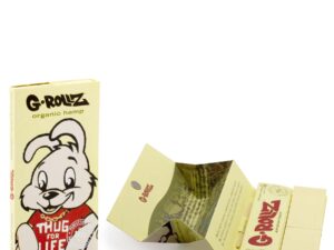 Papelillo G-Rollz King Size + Tips + Bandeja Banksy Organic Hemp